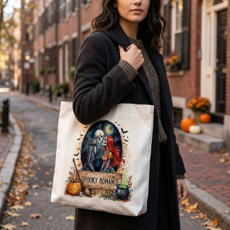 Gruseliger Skelett-Romanze Halloween-Gothik-Liebe Tasche