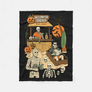 Gruseliger Sommer Halloween Retro Sommer Horror Fleecedecke