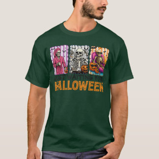 Gruseliger Sommer-Skelett, das nur auf Halloween w T-Shirt