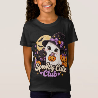 Gruseliger Süßer Club T-Shirt, Halloween-Geist und T-Shirt