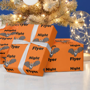 Gruseliger Süßer Fledermaus Nachtflieger Geschenkpapier
