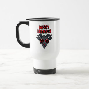 Gruseliger Süßer Fröhlicher Krampus Reisebecher