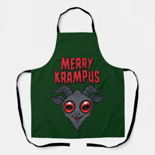 Gruseliger Süßer Fröhlicher Krampus Schürze