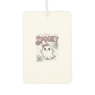 Gruseliger süßer Geist Vintage Halloween-Shirt-Des Autolufterfrischer
