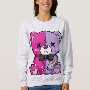 Gruseliger süßer geteilter Bär Sweatshirt