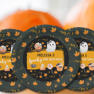 Gruseliger Süßer Halloween-Geburtstag Pappteller