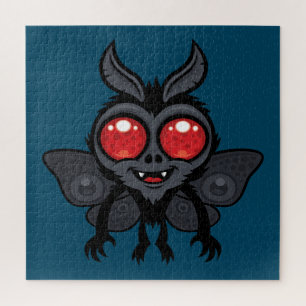 Gruseliger süßer Kryptid-Mothman-Monster
