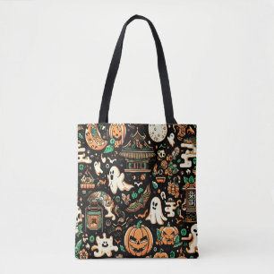 Gruseliger Süßer Unheimlicher Kawaii-Geist-Kürbis- Tasche