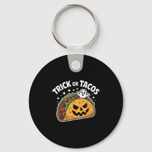 Gruseliger Taco-Kürbis-Halloween-Mexikaner Schlüsselanhänger