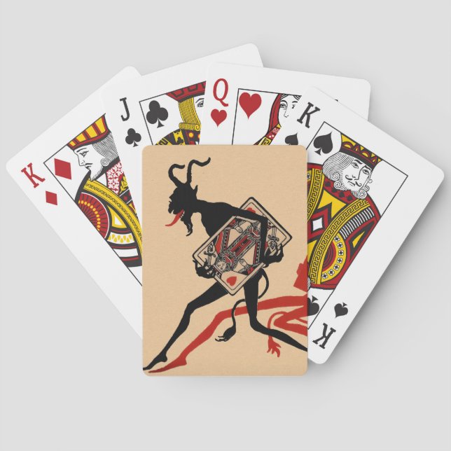 Gruseliger Teufel Spielkarten (Rückseite)