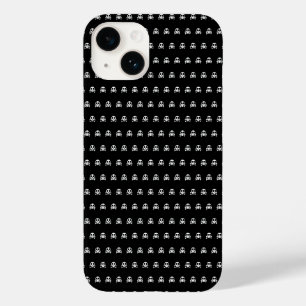 gruseliger Totenkopf auf schwarzem Hintergrund Case-Mate iPhone 14 Hülle