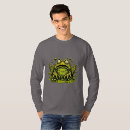Gruseliger Toxisch Mutierter Frosch Langarmshirt T-Shirt