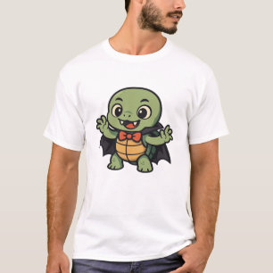 Gruseliger Turtle-Vampir-Halloween-Oversize-T-Shir T-Shirt
