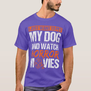 Gruseliger unheimlicher Hund und Horrorfilme Männe T-Shirt