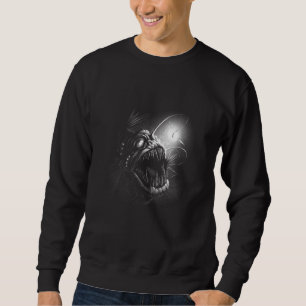 Gruseliger unheimlicher spookiger Unterwasserfisch Sweatshirt