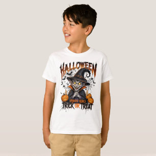 Gruseliger Vampir-Halloween-Kinder-T-Shirt T-Shirt