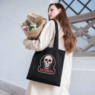 Gruseliger Vampir-Schädel-Sticker Kunst Tasche