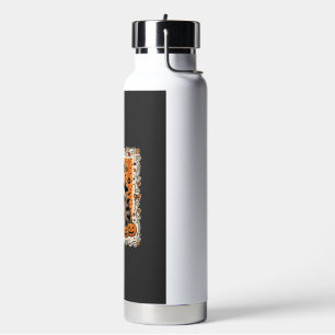 Gruseliger Waschbär Halloween-Kürbis-Design_1 Trinkflasche