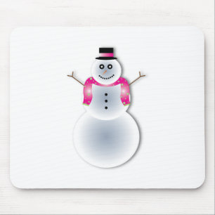 gruseliger Weihnachts-Schneemann Mousepad