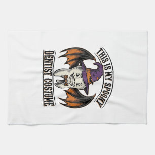 Gruseliger Zahnarzt-Kostüm Halloween Dental-Shirt  Geschirrtuch