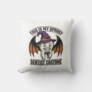 Gruseliger Zahnarzt-Kostüm Halloween Dental-Shirt  Kissen