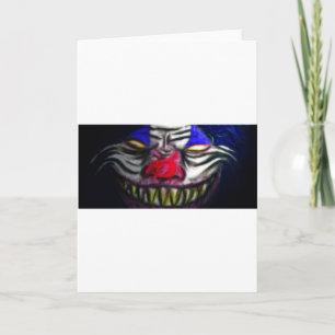 Gruseliges Clowm Karte