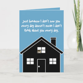 GRUSELIGES Denken an Sie Karte