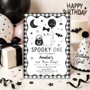 Gruseliges Einjähriges Halloween Erster Geburtstag Einladung