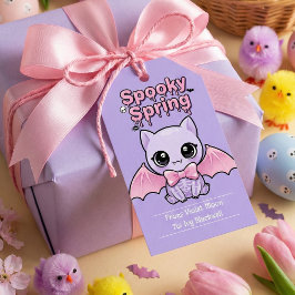 Gruseliges Frühlings-Fledermaus-Lavendel-Pastel-Go Geschenkanhänger