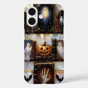 Gruseliges gemütliches iPhone-Case Geist-Kürbis-Bü iPhone 16 Hülle