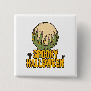 gruseliges Halloween Button