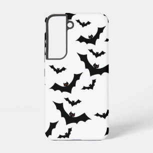 Gruseliges Halloween-Fledermäuse-Muster Ästhetisch Samsung Galaxy Hülle