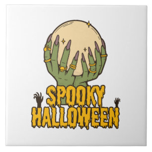 gruseliges Halloween Fliese