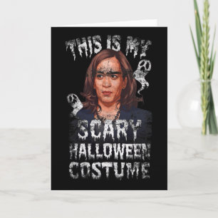 Gruseliges Halloween Kamala Harris Trump Wahl  Karte