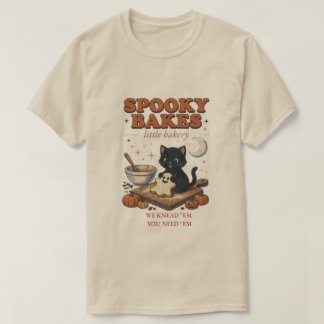 Gruseliges Halloween-Katzenshirt 'Spooky Bakes' T-Shirt