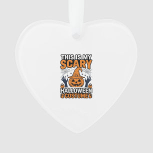 Gruseliges Halloween-Kostüm Kürbis Hexenhut Shirt_ Ornament