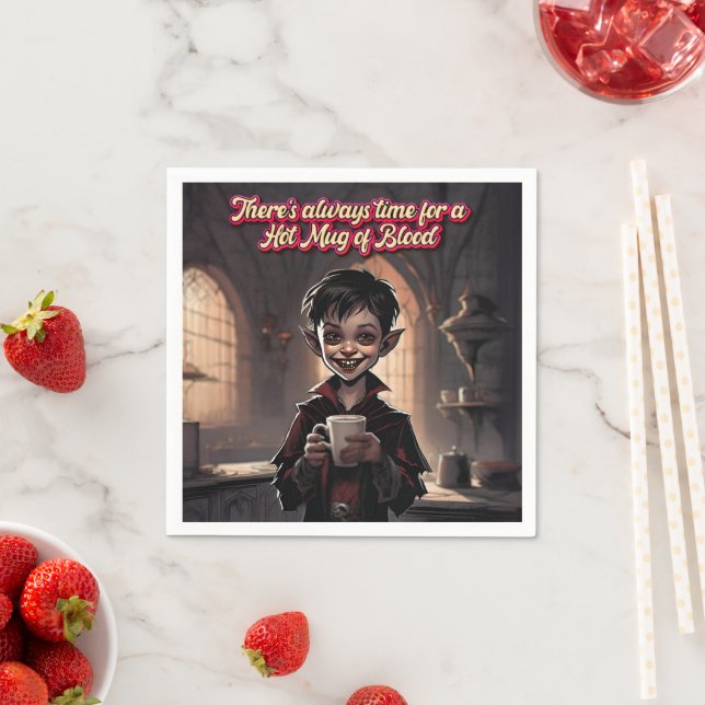 gruseliges Halloween! 🎃 Serviette (Beispiel)