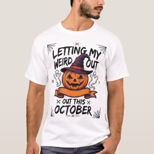 Gruseliges Halloween-Shirt mit Kürbis-Geistern_1 T-Shirt