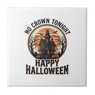 Gruseliges Halloween-Shirt mit spooky manor art_1 Fliese