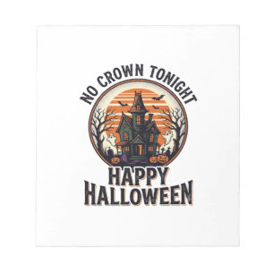 Gruseliges Halloween-Shirt mit spooky manor art_1 Notizblock