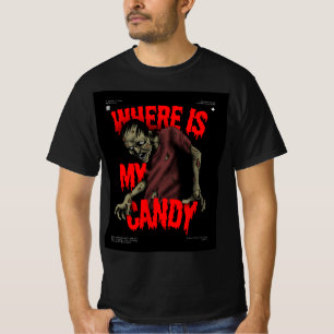 Gruseliges Halloween Verfluchtes Dorf Hexe Mond TS T-Shirt