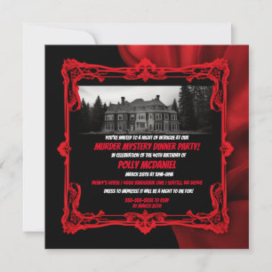 Gruseliges Herrenhaus Mord Mystery Party Einladung