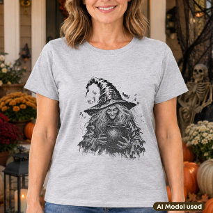 Gruseliges Hexen-Halloween-Shirt für Horror-Fans T-Shirt
