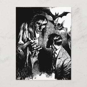 Gruseliges Horror-Kreatur-Albtraum Postkarte