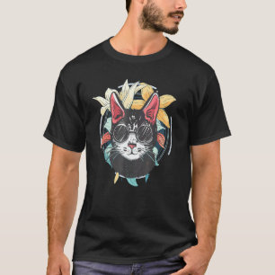 Gruseliges Kätzchen Intelligente Schwarze Katze T-Shirt