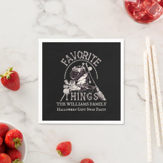 Gruseliges Lieblings-Dinge Halloween-Geschenketaus Serviette