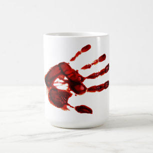 Gruseliges rotes Halloween-Handgelenk (Stil Nr. 2) Kaffeetasse