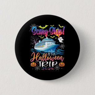 Gruseliges Schiff Es Ist Eine Halloween-Reise 2025 Button