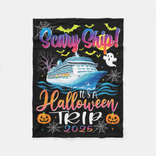 Gruseliges Schiff Es Ist Eine Halloween-Reise 2025 Fleecedecke