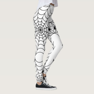 Gruseliges Spinnennetz Halloween Leggings